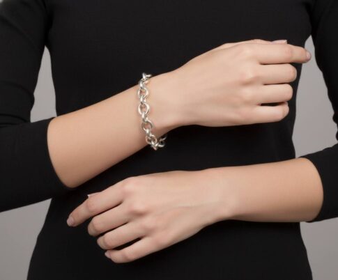 Zilveren jasseron armband