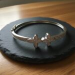 Zilveren zirkonia ster slavenarmband