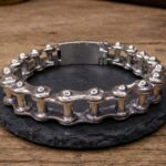 Zilveren armband fietsketting