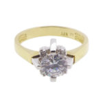 14 karaat gouden zirkonia ring