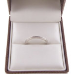 14 karaat wit gouden ring met zirkonia