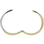 Bicolor gouden Christian slavenarmband