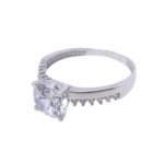 Christian wit gouden fantasie ring met zirconia