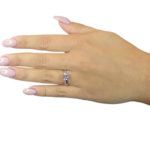 Christian wit gouden fantasie ring met zirconia