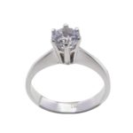 Christian wit gouden zespoots ring