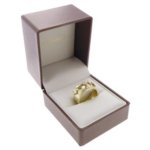 Geel gouden bloem model ring