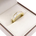 Gouden zirkonia ring