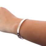 Wit gouden Christian slavenarmband