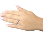 Wit gouden ring met Swarovski zirconia