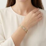 Christian gouden bicolor schakelarmband