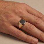 Christian gouden onyx ring