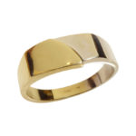 14 karaat bicolor gouden cachet ring