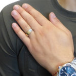 14 karaat bicolor gouden cachet ring