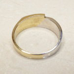 14 karaat bicolor gouden cachet ring