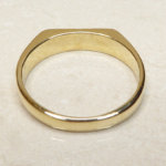 14 karaat geel gouden cachet ring
