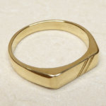 14 karaat geel gouden cachet ring