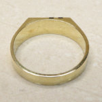 14 karaat gouden onyx zegelring