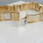 14 karaats heren armband bicolor