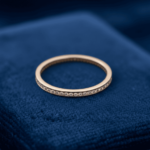 14 karaat rosé gouden ring met zirkonia