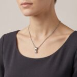 Christian wit gouden hanger met diamant