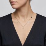 14 karaat gouden zirkonia bedelketting