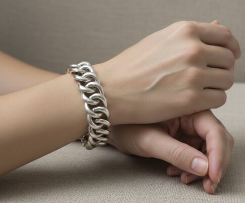 Zilveren armband met cirkel armband