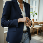 Gouden ring met saffier en diamanten