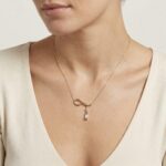 Gouden fantasie zirkonia hanger