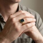 Geel gouden heliotroop zegelring