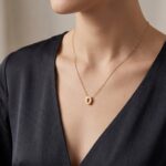 Gouden ketting met O hanger