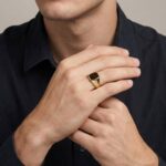 Christian gouden onyx ring