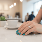 Christian wit gouden cachet ring