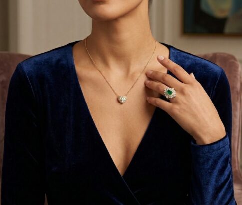 14 karaat gouden ketting hart