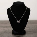 14 karaat wit gouden ketting hart