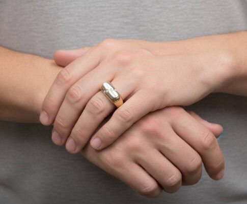 Christian gouden diamanten cachet ring