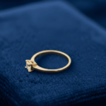 14 karaat gouden solitair zirkonia ring