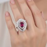 Bicolor ring met 0.03ct. diamant