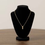 Gouden ketting met I hanger