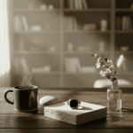 Gouden cachet ring met zwarte lagensteen