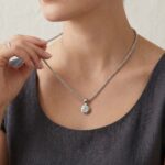 Atelier Christian wit gouden hanger met diamant