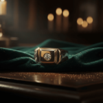 Cachet ring met diamant