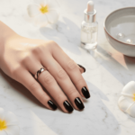 14 karaat geel gouden ring met onyx