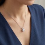 14 karaat gouden ketting solitaire