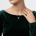 Gouden ketting met O hanger