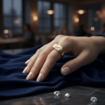 Christian bicolor gouden cachet ring met diamant