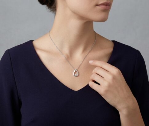 14 karaat gouden ketting druppel