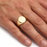 14 karaat Christian gouden cachet ring