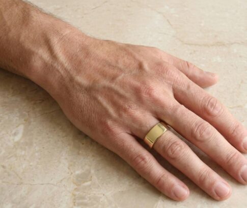 14 karaat gouden cachet ring