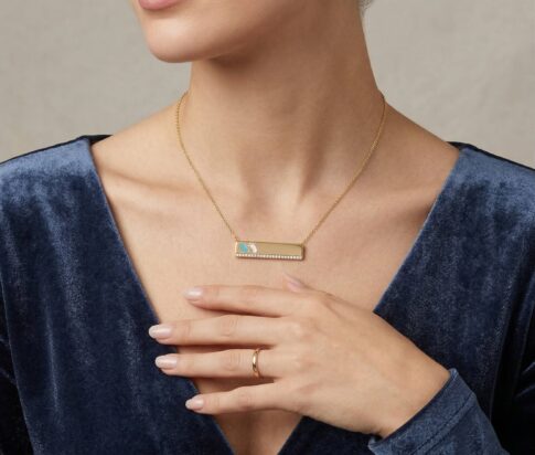 14 karaat baby voeten hanger