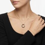 Gouden dubbele zirkonia hangers